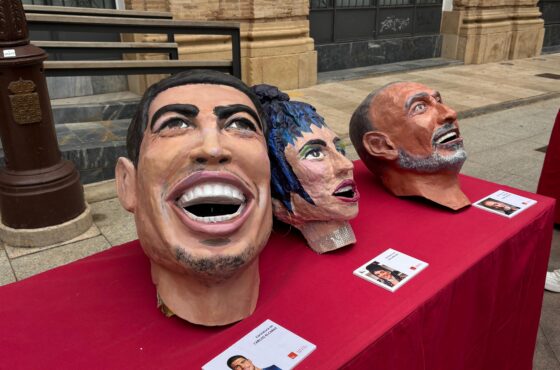 Llegan los diez nuevos cabezudos caricaturizados a la Feria de Septiembre